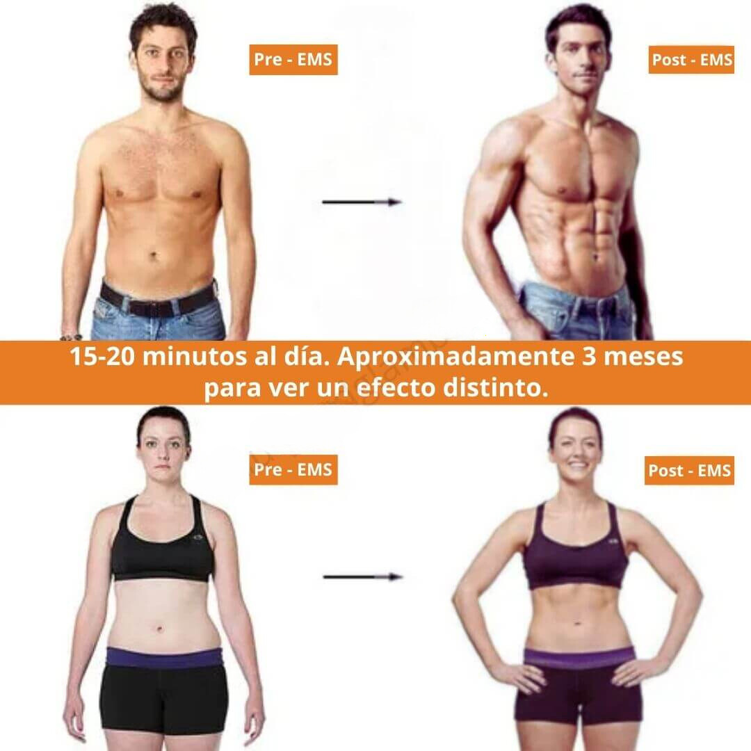 Electroestimulador EMS™ - Pack Abdominales, Brazos y Muslos