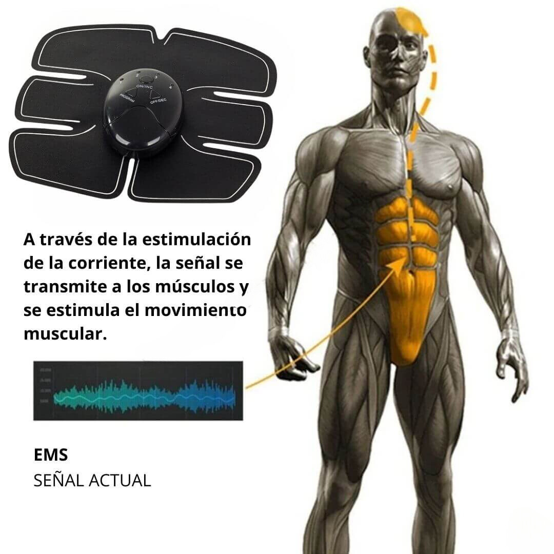 Electroestimulador EMS™ - Pack Abdominales, Brazos y Muslos